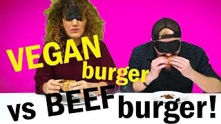 Vegan burger vs beef burger - blind taste test (2019)
