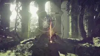 Nier Automata A2 Boss Battle Forest Castle (2B) Very Hard No Damage No Commentary
