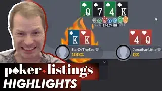 One of those days for Jonathan Little! Online Poker Highlights!