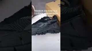 REEBOK ZIG KINETICA 2.5 EDGE VIBRAM SNEAKERS &lsquo;BLACK&rsquo;