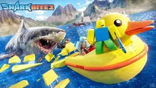 SharkBite 2 (Roblox) - CANAL BOAT 🏝️🍹⛱️🌞 🛥️🌊✮ ⋆ 🦈｡ * ⋆｡ Part.34