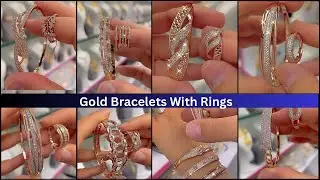 Lightweight Gold Jewellery Collection/Gold Bracelet&rsquo;s With Ring|Beautiful Gold Set Design 2024#gold