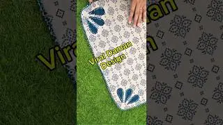 Stylish Daman design with lace ||instagram viral Daman design