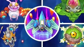 Monster Shooter: Space Invader All Bosses in Hard Mode