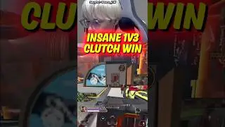 INSANE 1v3 Clutch win with KRABER in Apex #apexlegends #shorts