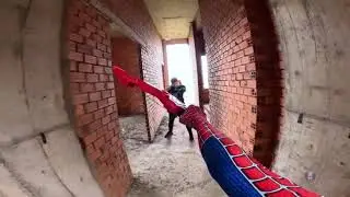 Let's Battle Nerf Gun To See WHO IS THE BEST SuperHero in Spider-man's House ( Fighting POV )