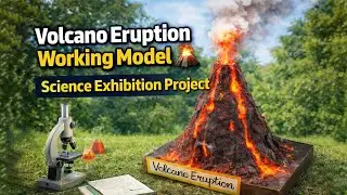Volcano Eruption Working Model 🌋 | Science Exhibition Project 🔭 | 1st Prize Winner 🏆