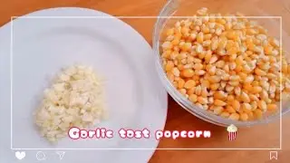 Garlic taste popcorn  Easy recipe. for  tea time snack |Piumini sathsarani