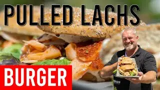 Pulled Lachs Burger geräuchert // Peter Zeitler