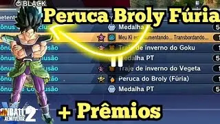 Peruca Do Broly F&uacute;ria + Pr&ecirc;mios Da Raid Atualiza&ccedil;&atilde;o 11 - DBXV2