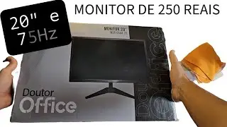Unboxing/Overview: Monitor de 250 reais com 75Hz de 20