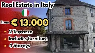From &euro;13,000 4-Storeys RealEstate In Italy 2026 | Cheapest House Tour in Italy 2026