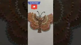 Easy to make butterfly using pencil waste#shorts#butterfly##wastematerialcraft #shorts