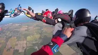 13 Way Multi-Plane Single Engine Formation Record | Skydive Toronto