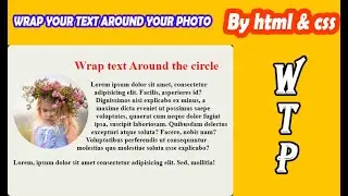 Wrap text around a Circle - Unlimited CSS Mini Project