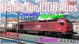 1000 Abos: Eisenbahn Railway Jernbane Popędzać Ferrovia Geležinkelis Železnice Trenbidea Ferrocarril