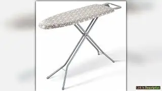 SucceBuy Ironing Board Thickened w Heat Resistant Cover 100 Cotton Cover Height Adjustable Ironing