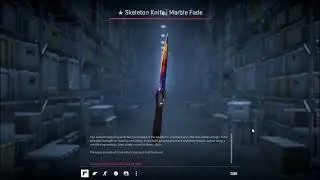 Skeleton Knife Marble Fade