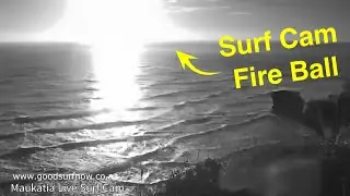 Muriwai surf cam fireball