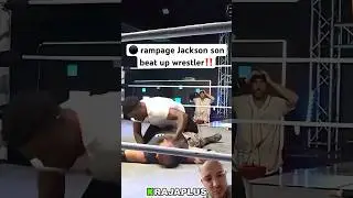 ⚫️ rampage Jackson son beat up a wrestler‼️ #mma #ufc #fight #shorts #wrestling #letsgo ￼