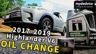 Замена масла в Toyota Highlander 2017-2019 для НОВИЧКОВ!!