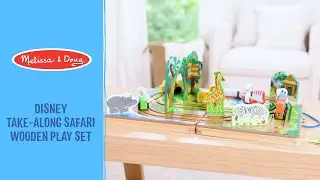 Melissa & Doug Disney Take-Along Safari Wooden Play Set