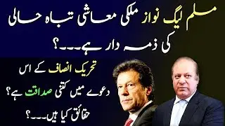 Reality of PTI's stance that PMLN govt is responsible for poor economy of Pakistan