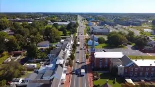 🚁 Downtown Middletown Delaware | Main Street Drone Flyover 🏙️✨ 4K Aerial Views 🌅
