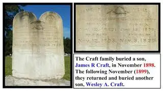 Early History of Rosepine Cemetery: The Shaw and Craft Families