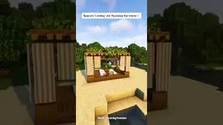 Minecraft: Beach Lounge Tutorial | #shorts