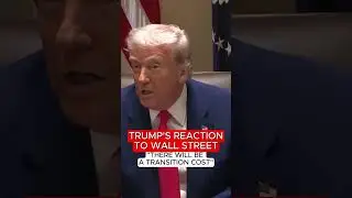 TRUMP&rsquo;S REACTION TO WALL STREET #shorts #news #trump #trumpnews #trumptariffs