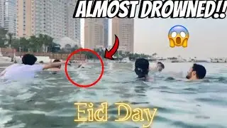 He almost DROWNED 😱😱😱 | EID MUBARAK | QATAR VLOG | COUSINS | BEACH DAY|