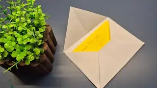 How to make paper envelope | Simple and Easy Paper Envelope without glue or Tape | DIY #diy