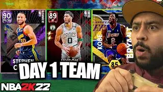 REVEALING MY DAY 1 SQUAD IN NBA 2K22 MYTEAM