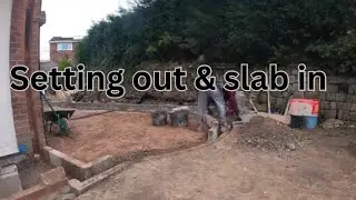 extension for one of our subs pt2 setting out & slab in. #bricklayer #bricklaying #construction