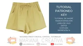 MOLDE DE SHORT EN PATRONEO KEY