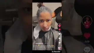 Nicki Minaj Shows off Natural Hair #nickiminaj