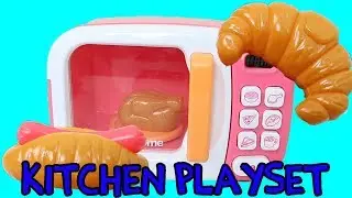 Toy Microwave NEW Pink Cooking Playset With Food!