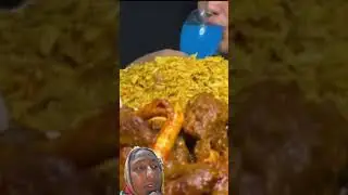 asmr:spicy eating mutton curry with chicken fry rice #mukbang #asmreating #eatingsounds #food #asmr