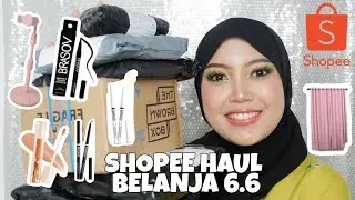 UNBOXING SHOPEE HAUL MAKEUP SALE 6.6 | BELANJA DI SHOPEE 6.6