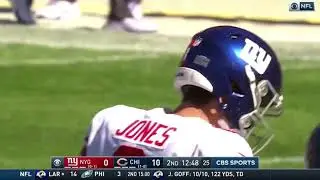 Deon Bush Picks off Daniel Jones Giants/Bears Week 2