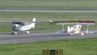 Christen Eagle II takeoff at Graz Airport | D-EHPP