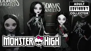 Monster High Skullector Addams Family Doll Two-Pack Unboxing/REVIEW #adultcollector
