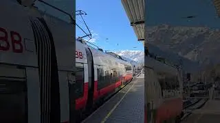 Schruns,Montafon,&Ouml;sterreich,Vorarlberg🏔🇦🇹🔝#schruns #montafon #&ouml;sterreich #zug #bahnhof