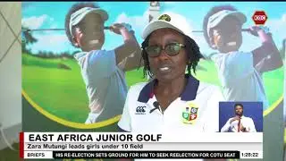 Hakeem Mutungi leads the East Africa junioe golf