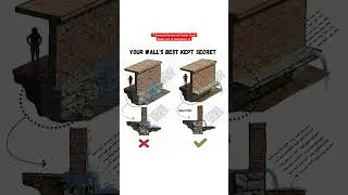 YOUR WALL'S BEST KEPT SECRET #shorts #civilengineering065 #viral