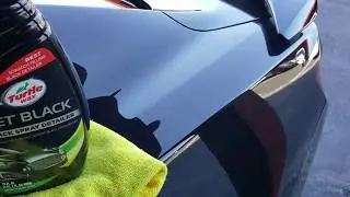 Testing Turtle Wax Jet Black Detailer