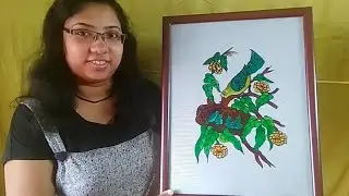 Glass painting DIY for beginners - From Outlining to Framing