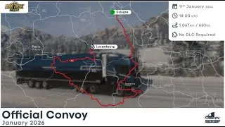 ETS 2   TruckersMP   Official ETS2 Convoy - January 2026  11.01.2026p