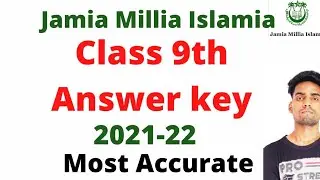 JMI Class 9th Answer Key 2021 | class 9 jmi answer key | jmi class 9 question paper solution | JMI